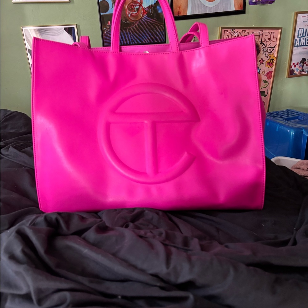 Telfar Pink Shopping Bag